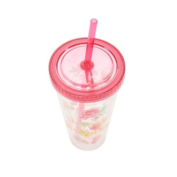 💋 New Pioneer Woman Happy Birthday 24-Ounce Tumbler, Pink & Pretty Blue - Picture 7 of 9